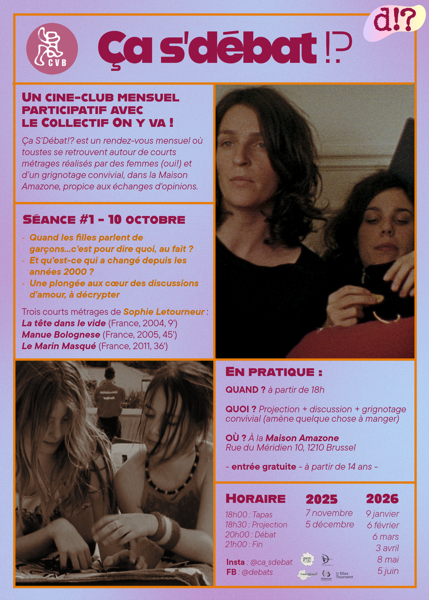 Affiche 10 octobre Sophie Letourneur