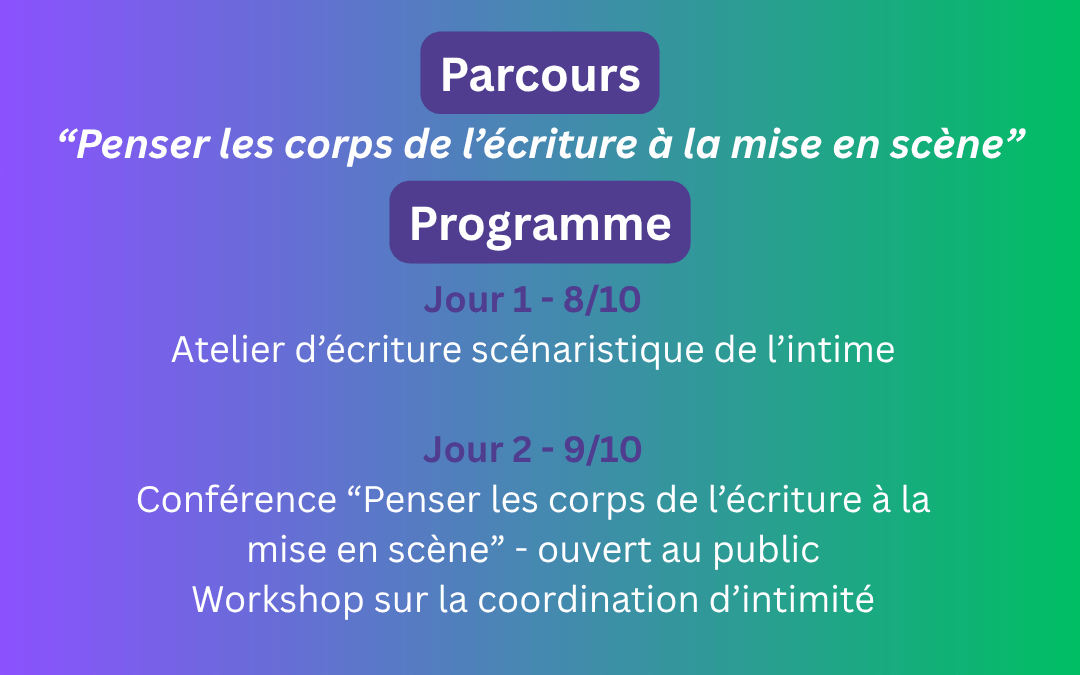 Parcours Graines BIWFF 2025 : “Penser les corps de l’écriture à la mise en scène”